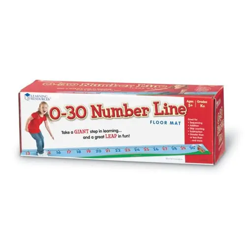 0-30 Number Line Floor Mat