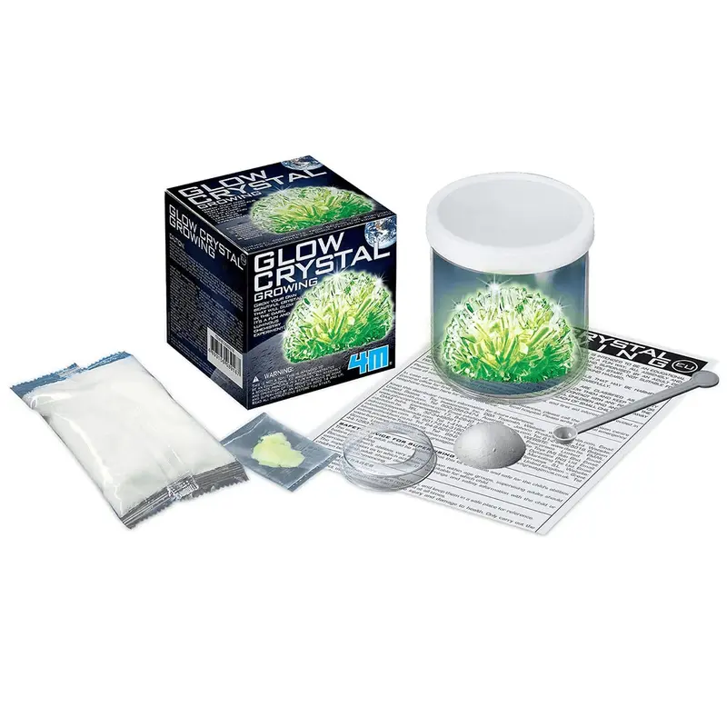4M Glow in the Dark Crystal Growing Chemistry Kit for Ages 14 and Up