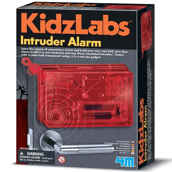 4M KidzLabs Build an Intruder Alarm Circuits STEM Kit for Age 8 and Up
