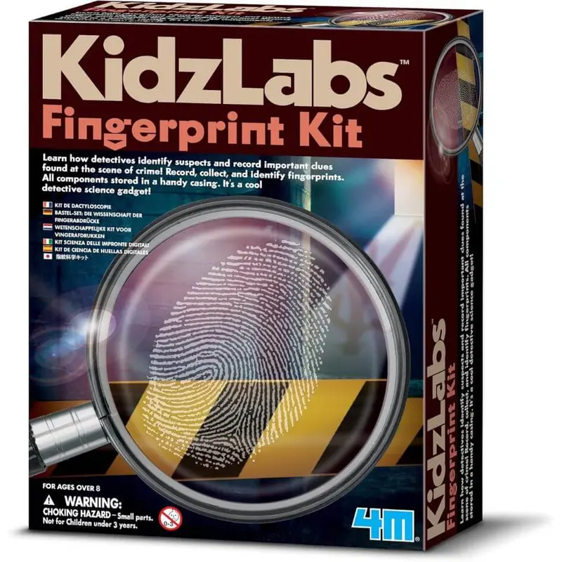 4M KidzLabs Children's Fingerprint Detective Science Kit Ages 8 and Up