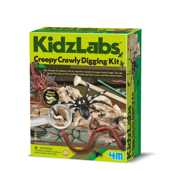 4M KidzLabs Creepy Crawly Digging Excavation Kit for Children Ages 5+