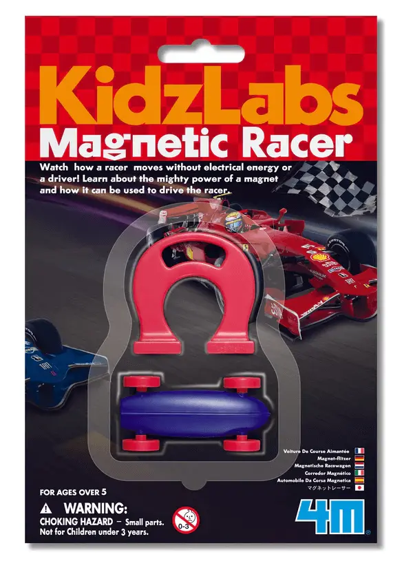 4M KidzLabs Magnetic Racer Children's STEM Magnet Toy for Age 5 and Up