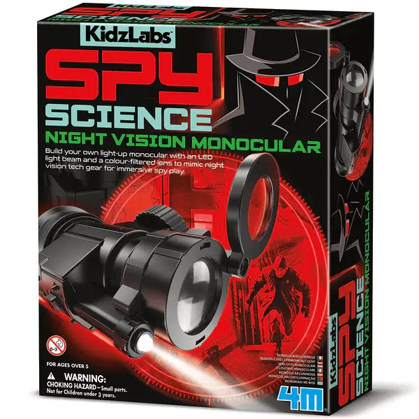 4M KidzLabs Spy Science Build a Night Vision Monocular for Age 5 & Up
