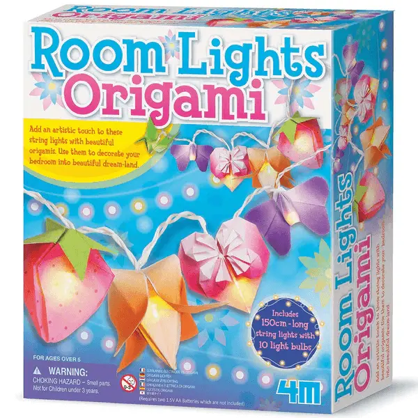 4M Make Your Own Origami Room Lights Craft Kit for Children Age 5 & Up