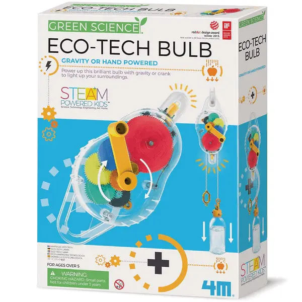 4M STEAM Powered Kids Green Science Eco Tech Bulb Kit for Age 5 and Up