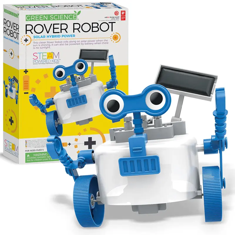 4M STEAM Powered Kids Green Science Rover Robot Kit for Ages 5 and Up