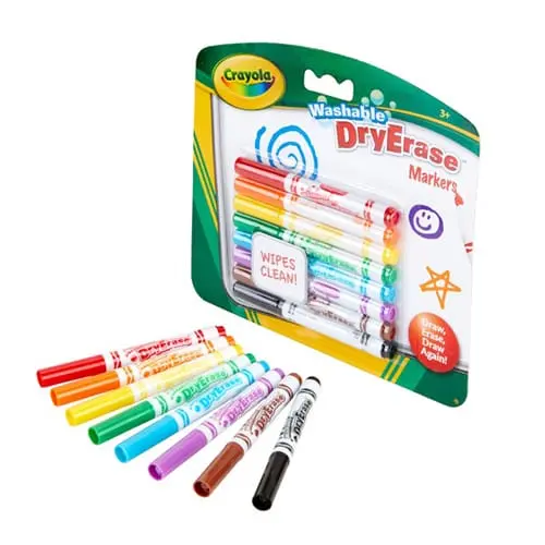 8 Washable Dry Erase Markers