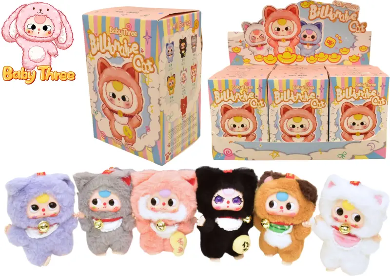 Baby Three Billionaire Cat Plush Collectable Blind Box for Ages 3 & Up
