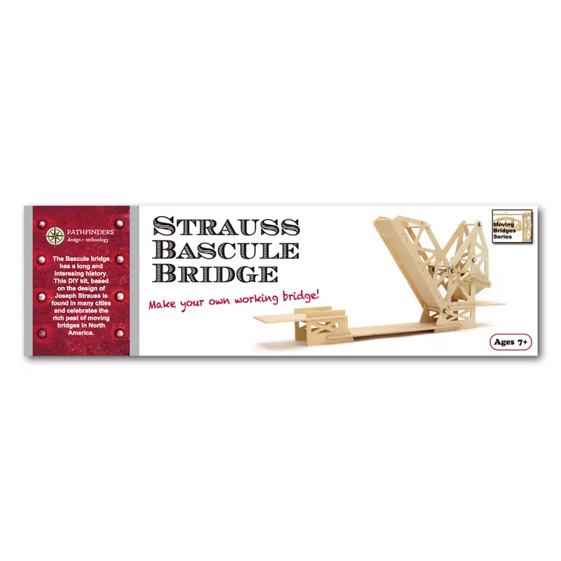 Build A Wooden Strauss Bascule Bridge Kit for Ages 7 & Up