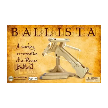 Build Your Own Wooden Ballista STEM Kit for Ages 14 and Up