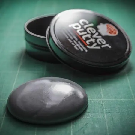 Children's Stretchy Sensory Silver Clever Putty in Metal Tin