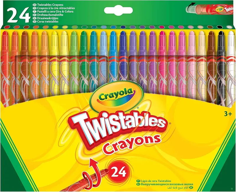 Crayola Pack of 24 Vibrant Twistable Crayons for Children Ages 3 & Up