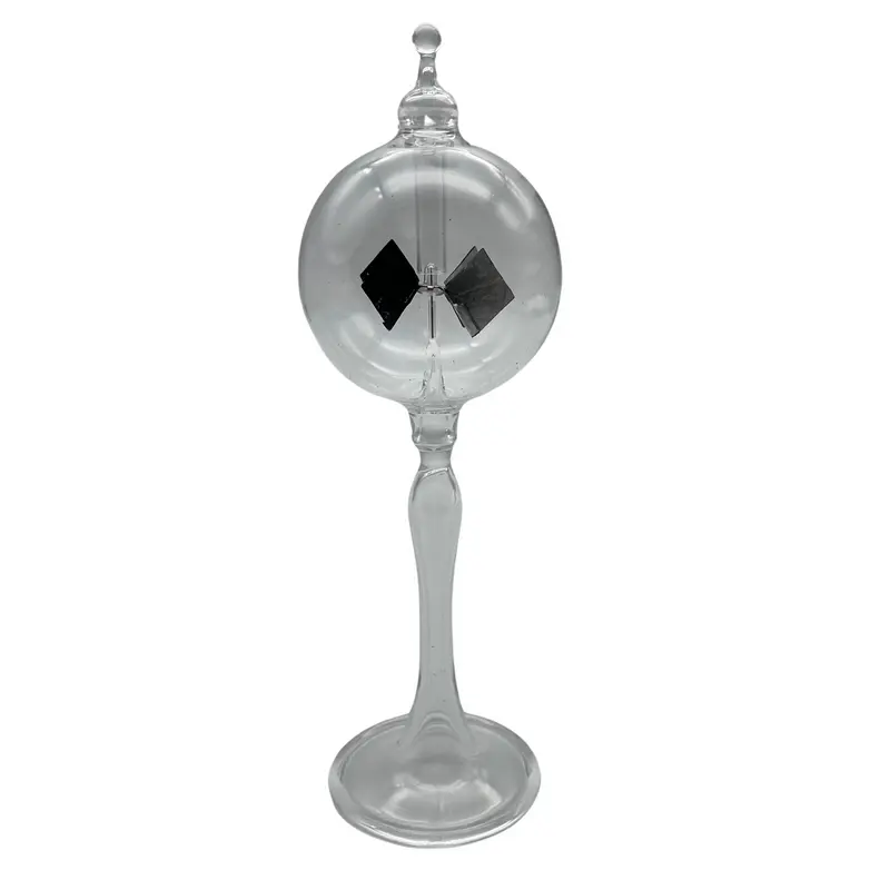 Crooke's Solar Radiometer, Tapered Clear Stem, Clear Globe