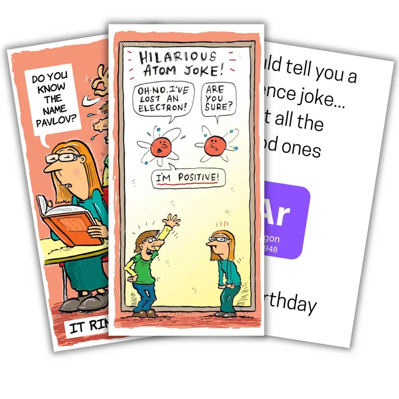 Curious Minds Science Birthday Cards (pack of 3)