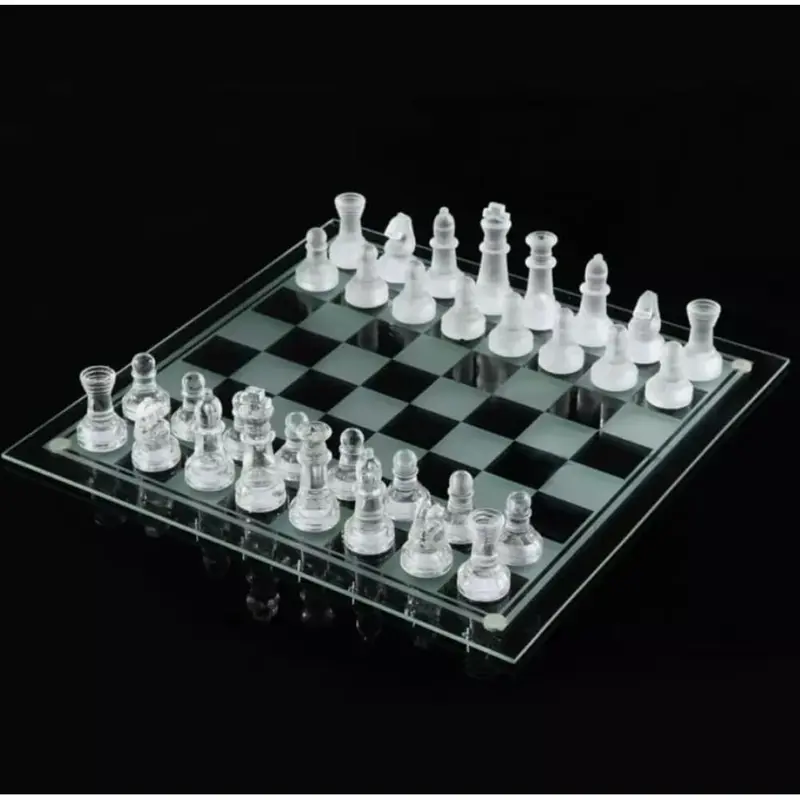 Deluxe Glass Chess Large
