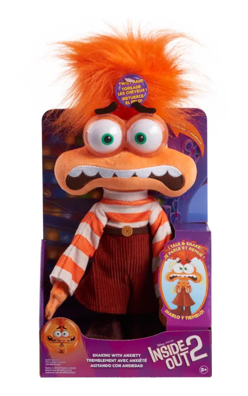 Disney and Pixar Inside Out 2 Shaking with Anxiety Feature Plush