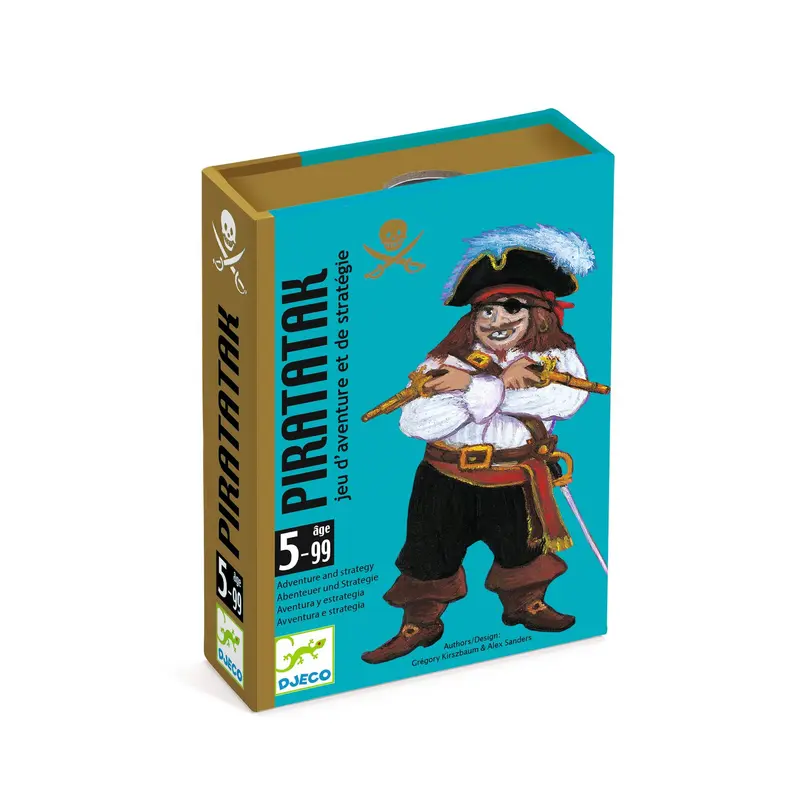 Djeco Piratatak Strategy Playing Card Game for 2-4 Players Ages 5 & Up