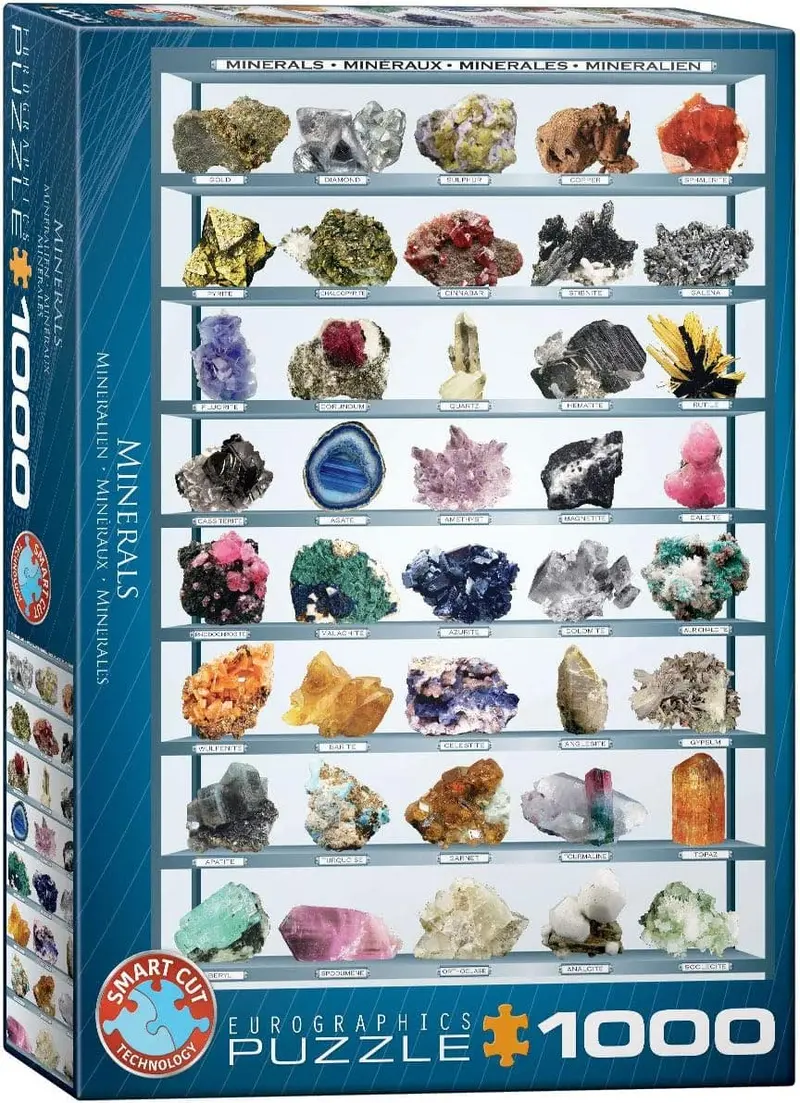 Eurographics Minerals 1000 Piece Jigsaw Puzzle for Ages 12 and Up