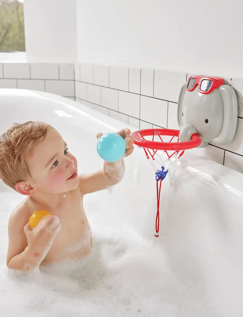 Hape Bath Time Basketball Elephant Pal Bath Toy for Toddlers Ages 18M+