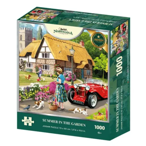Holdson Nostalgia Collection Summer in the Garden 1000-Piece Jigsaw Puzzle