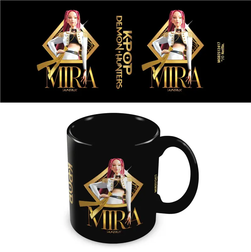 K-Pop Demon Hunters (Golden Mira) Black Pod Mug