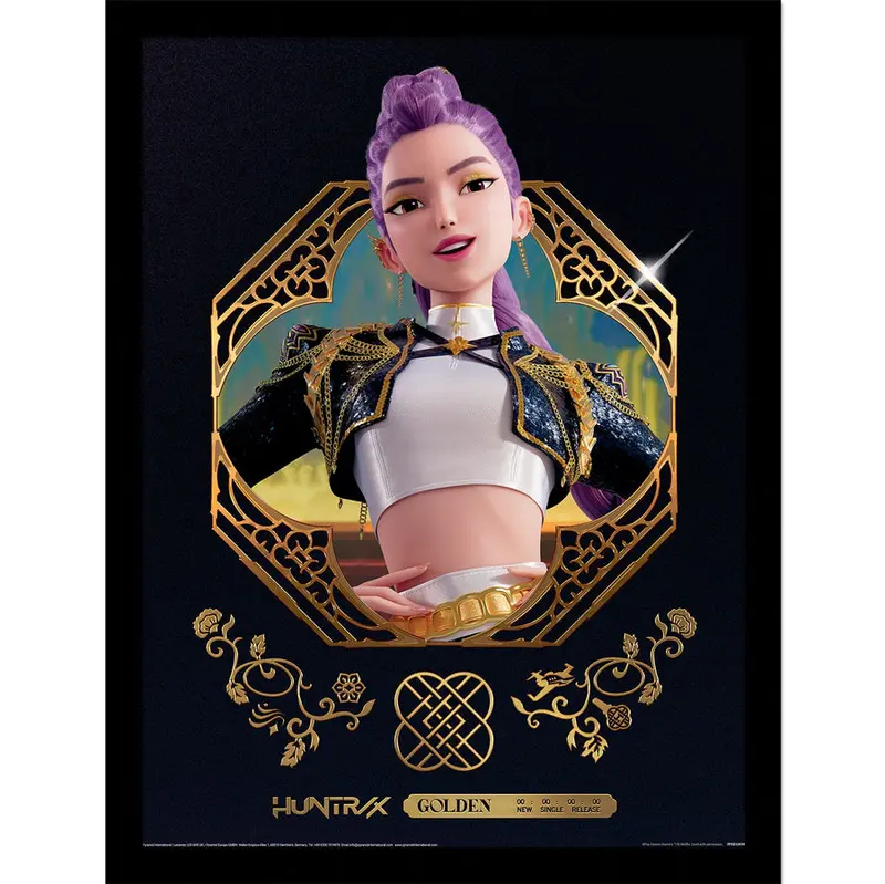 K-Pop Demon Hunters Golden Rumi Collector Print (Framed)