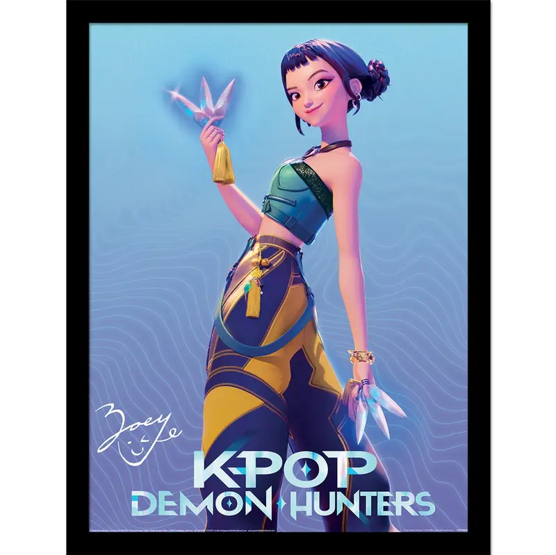 K-POP Demon Hunters (Zoey) Framed Print