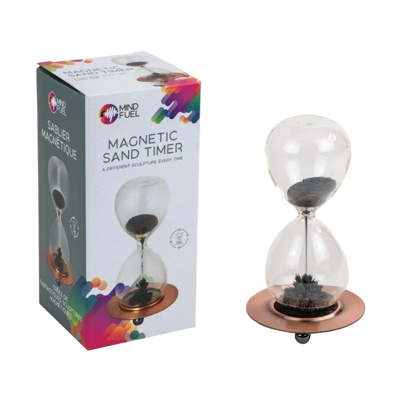 Magnetic Sand Timer on Copper Stand Science Gift Desk Accessory