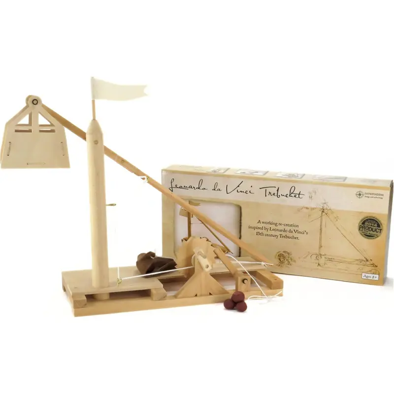 Pathfinders Build A Wooden Leonardo Da Vinci Trebuchet Kit for Ages 14+
