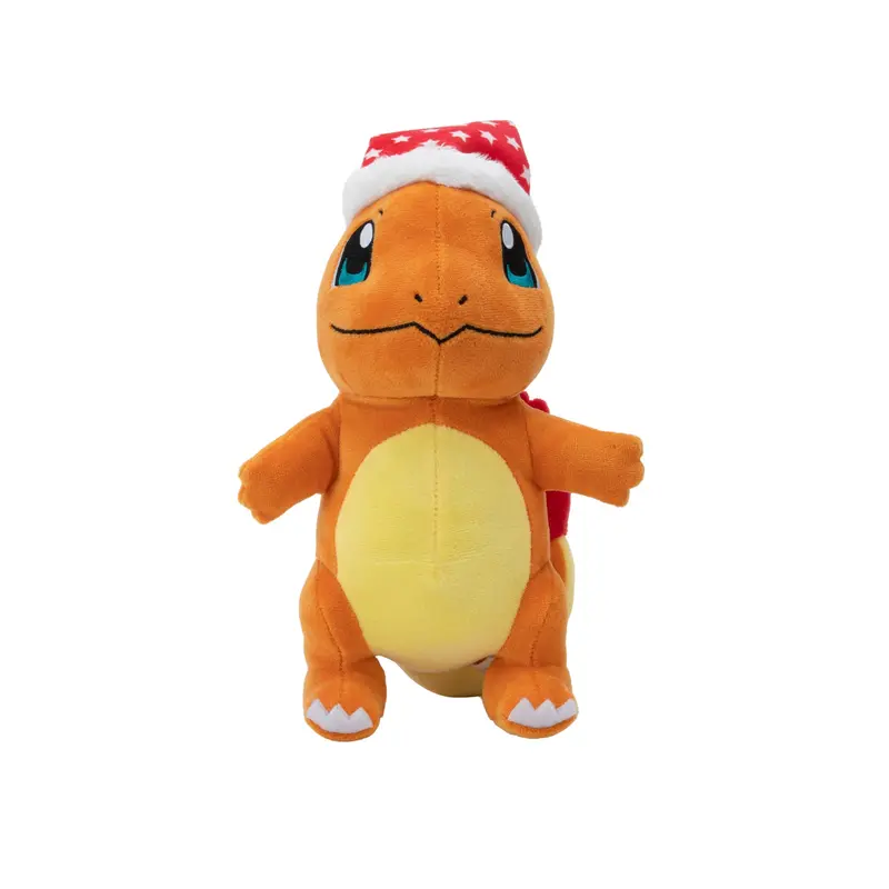 Pokémon Charmander 8-Inch Seasonal Plush with Santa Hat