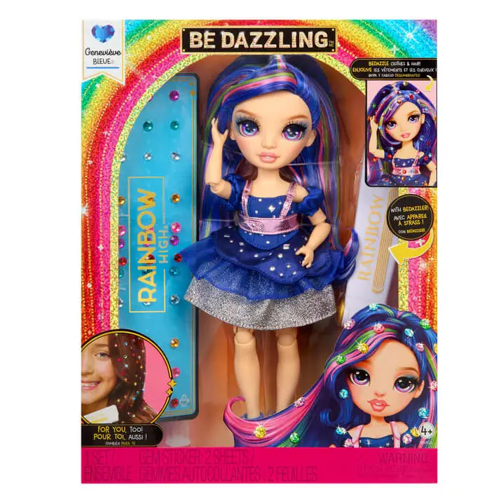 Rainbow High Be Dazzling Genevieve Bleue 11" Fashion Doll for Ages 4+