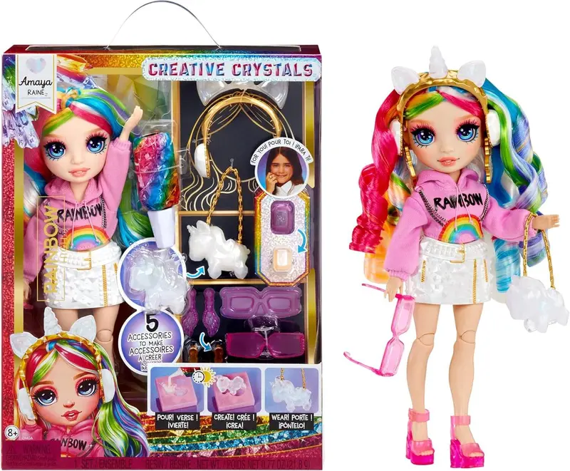 Rainbow High Creative Crystals Amaya 11” Fashion Doll for Ages 8 & Up