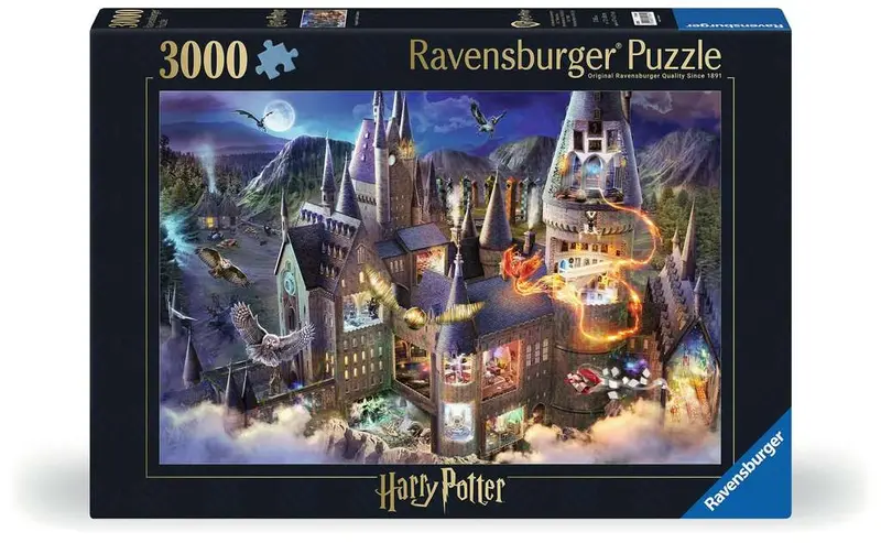 Ravensbuger Hogwarts Castle At Night 3000 Piece Jigsaw for Ages 12+