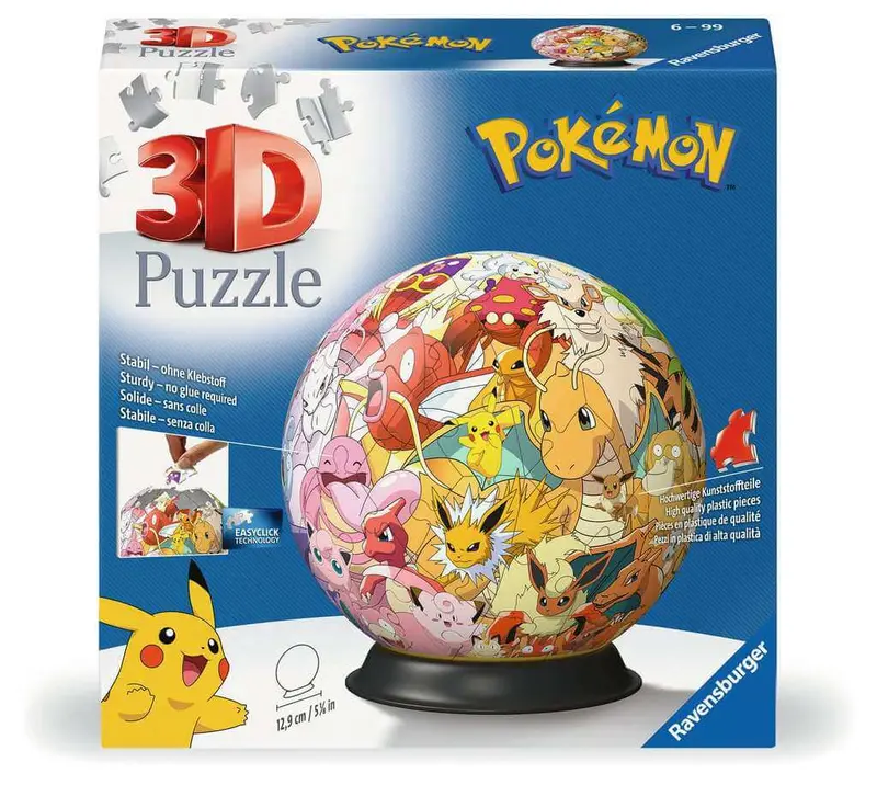 Ravensburger 11595 Pokemon 72 Piece 3D Puzzle Ball (Dragonite) Ages 6+
