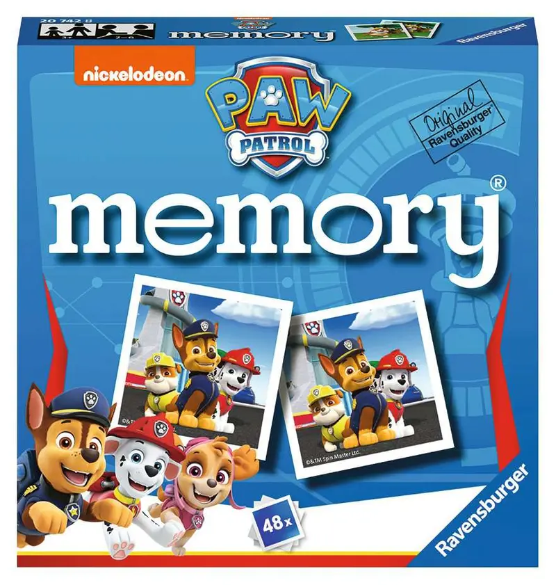 Ravensburger Paw Patrol Mini Memory Card Game For 2-6 Players Ages 3+