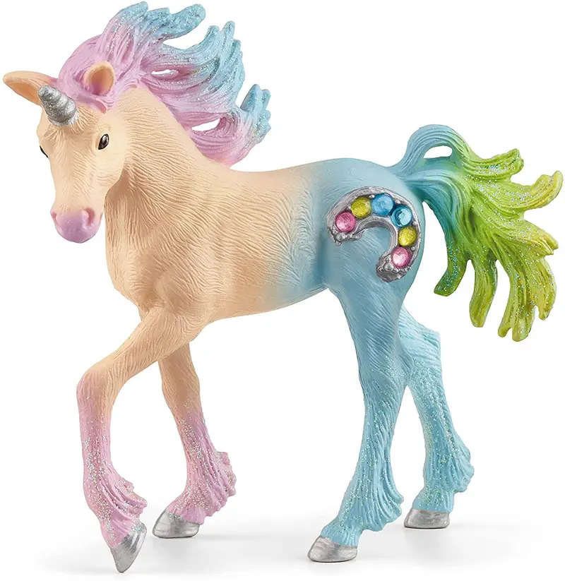 Schleich Bayala 70724 Marshmallow Unicorn Foal Figure for Ages 5 & Up