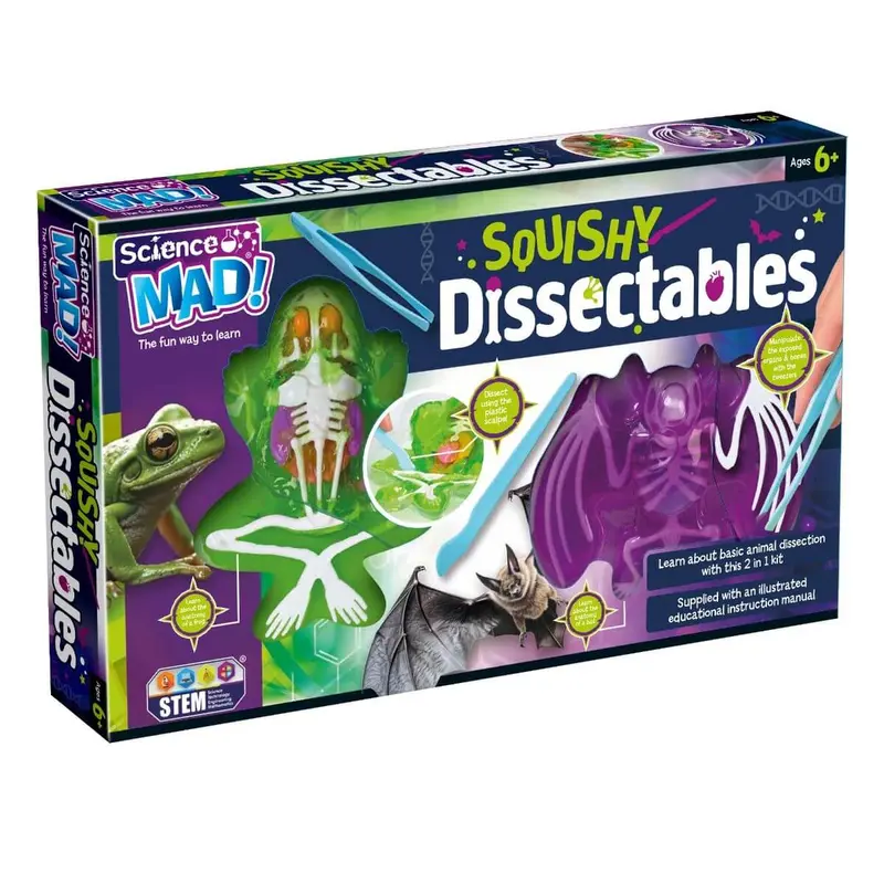 Science Mad Squishy Dissectables 2 Pack Experiment Kit for Ages 6 & Up