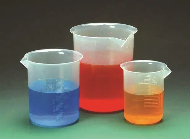 Set of 5 Polypropylene Beakers