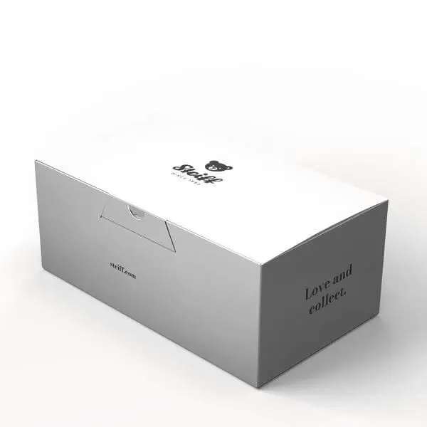 Steiff Plain White Folding Teddy Bear Gift Box Size 3 (32 x 18 x 13cm)