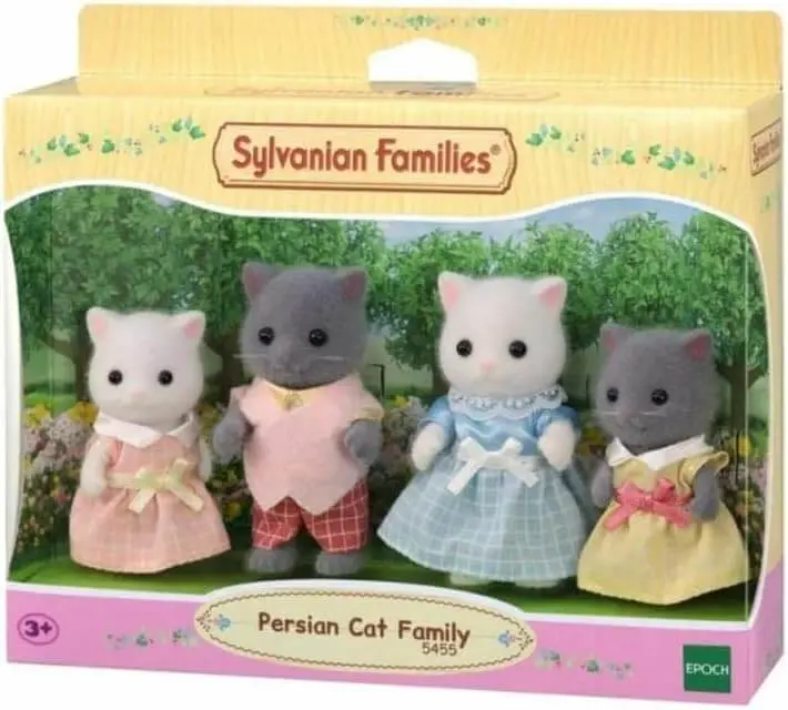 Sylvanian Families Persian Cat Family Toy Playset for Ages 3 and up
