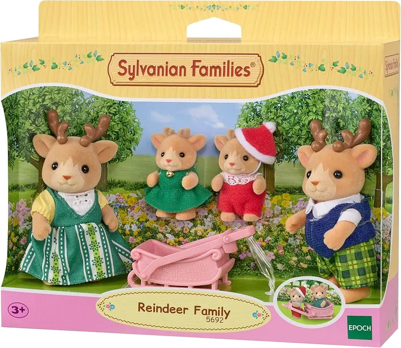Sylvanian Families Reindeer Family Playset for Children Aged 3 and Up