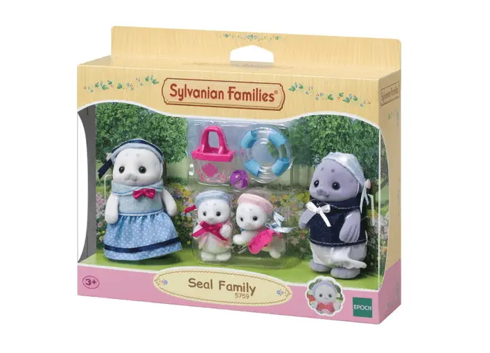 Sylvanian Families Seal Family Toy Playset for Children Aged 3 and Up