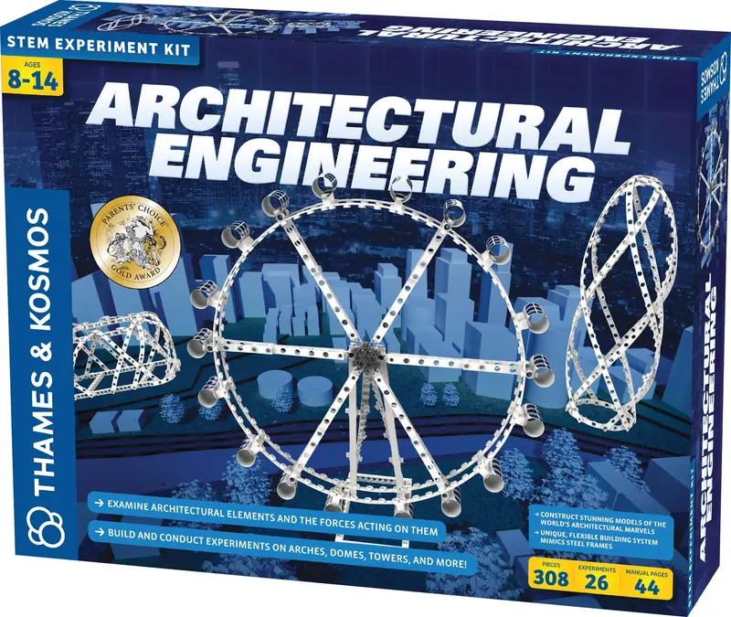 Thames & Kosmos Architectural Engineering STEM Kit for Ages 8 and Up