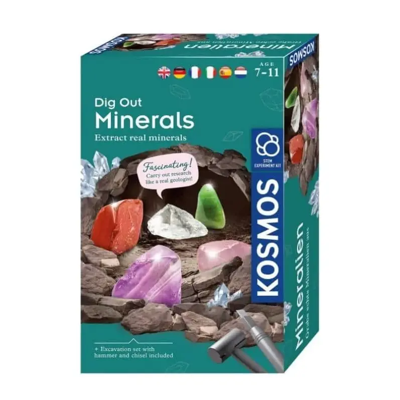 Thames & Kosmos Dig Out Minerals Children's Geology Set for Age 7 & Up