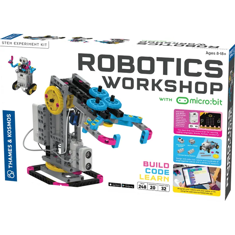 Thames & Kosmos Robotics Workshop with Microbit STEM Kit for Ages 8+
