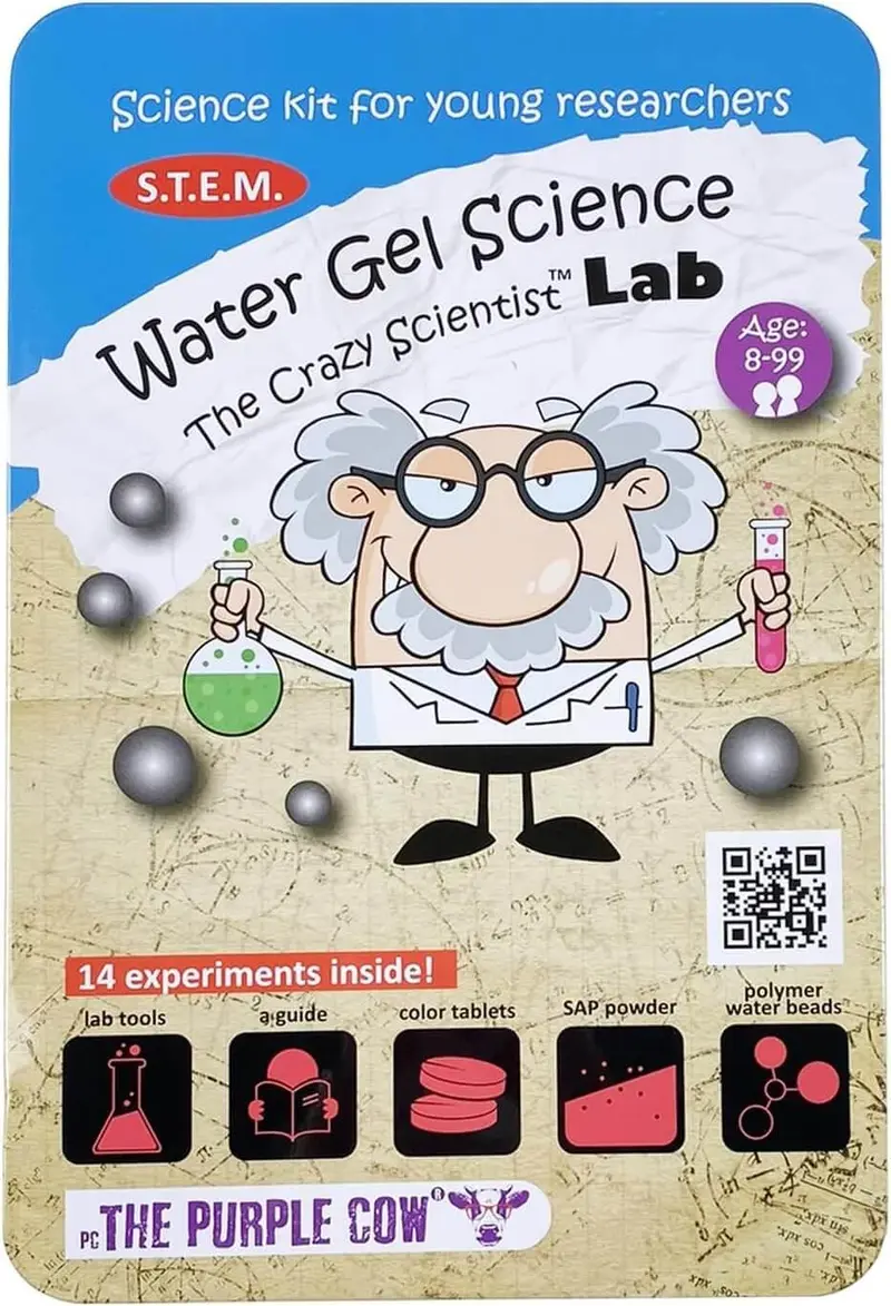 The Crazy Scientist Lab Water Gel Science Experiment Kit for Ages 8+