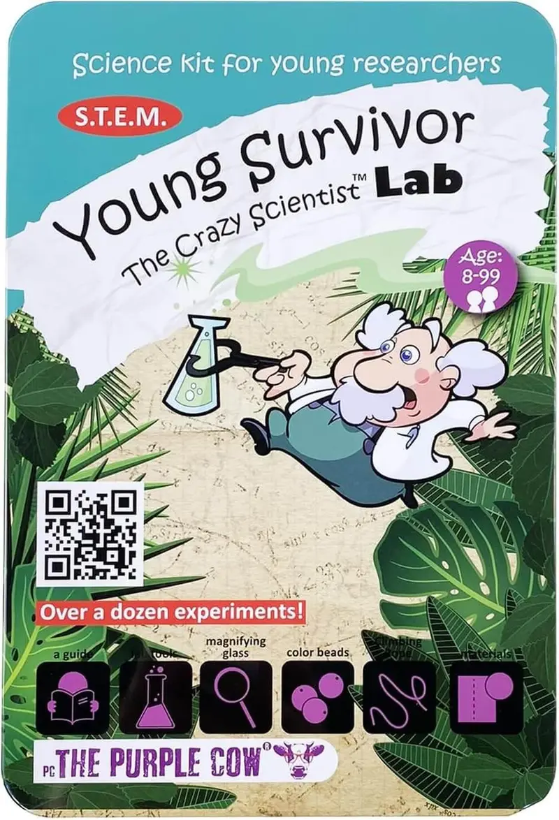 The Crazy Scientist Lab Young Survivor Experiment Kit for Age 8 and Up