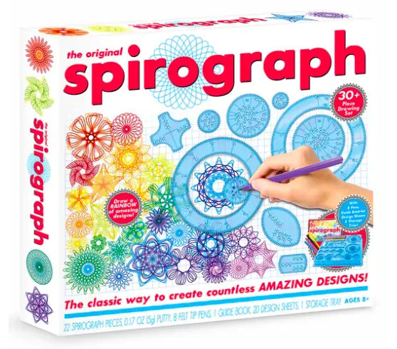 The Original Spirograph Classic Drawing Set for Children Ages 8 and Up