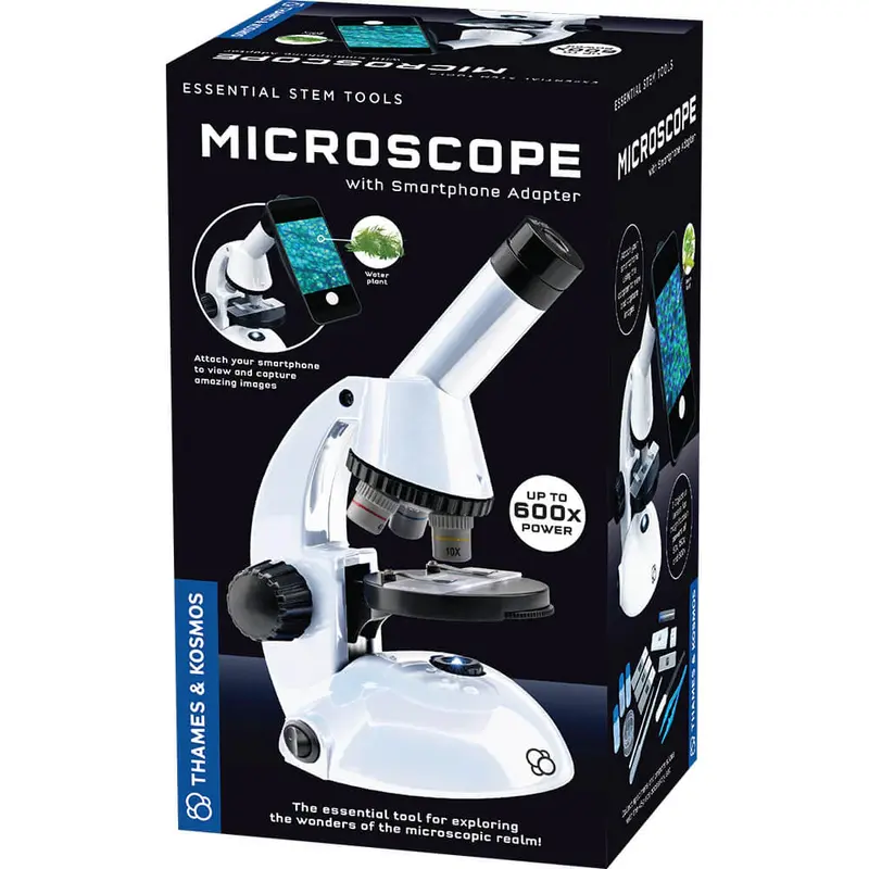 The Thames & Kosmos Microscope (with Smartphone Adapter) for Ages 8+