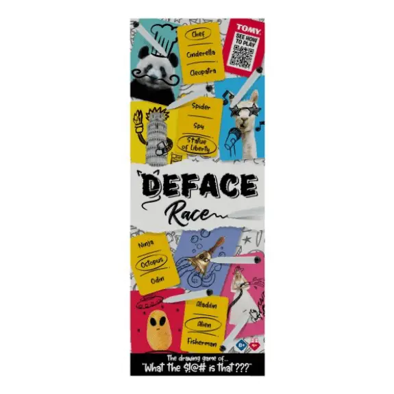 TOMY Deface Race Family Drawing Game